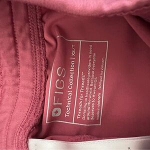 Figs Technical Collection Pink Scrub Top and Bottoms